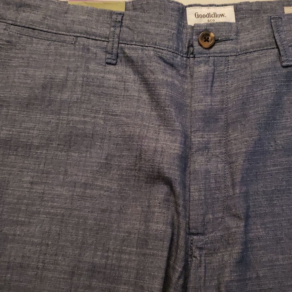 Goodfellow & Co Geneva Blue Flat Front Shorts - Picture 4 of 7